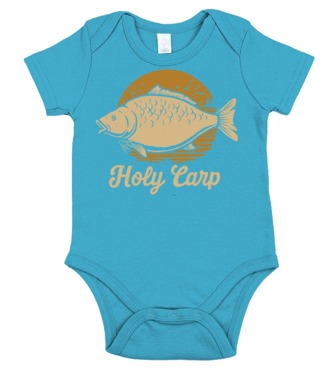 Carp Fishing For Fishers Funny Quote Fisherman Short Sleeve Baby One-Piece