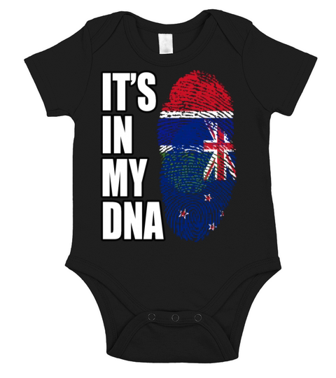 Gambian And New Zealand Mix Heritage DNA Flag Short Sleeve Baby One-Piece