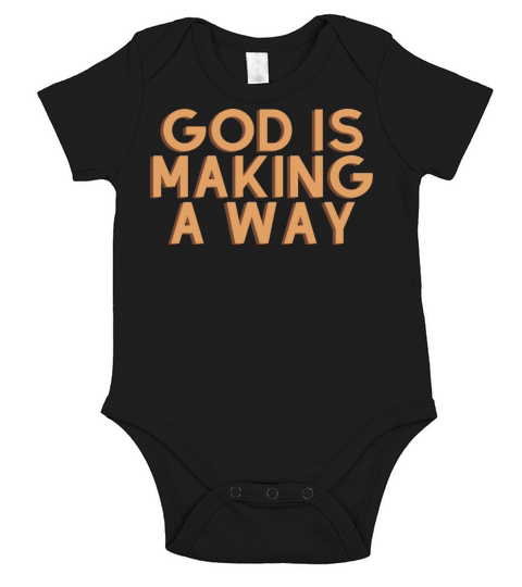God Is Making A Way - Christian Quote Short Sleeve Baby One-Piece