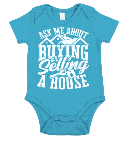 House Realtor Real Estate Agent Property Home Short Sleeve Baby One-Piece