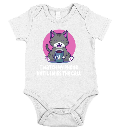 I Watch My Phone Introvert Problem Antisocial Issu Short Sleeve Baby One-Piece