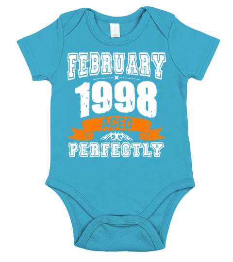 January 1998 Vintage Birthday Present Short Sleeve Baby One-Piece