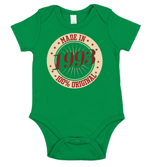 Made in 1993 100 Original 30th Birthday Sayings Short Sleeve Baby One-Piece