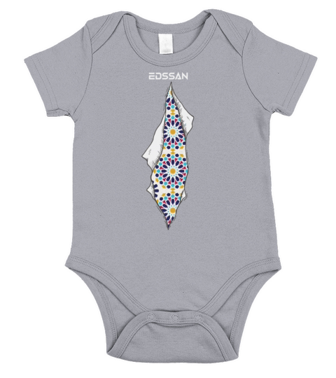 moroccan pattern Short Sleeve Baby One-Piece