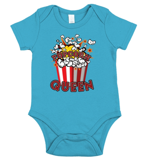 Movie Watching Cinema Popcorn Binge Watching Short Sleeve Baby One-Piece