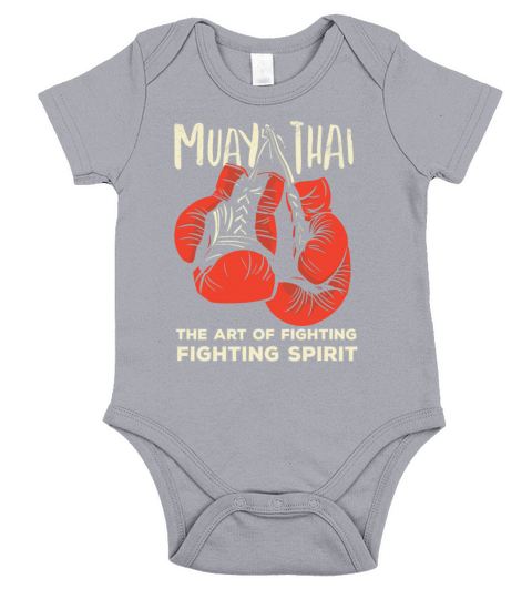 Muay Thai Vintage Retro Art Of Fighting Kickboxing Short Sleeve Baby One-Piece