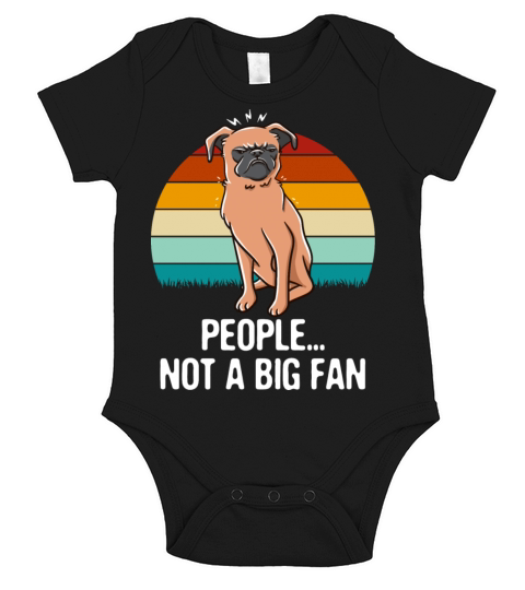 People Not a Big Fan Sarcastic Funny Sarcasm Humor Short Sleeve Baby One-Piece