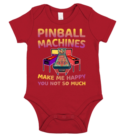 Pinball Arcade Lifestyle Vintage Retro Game Lovers Short Sleeve Baby One-Piece