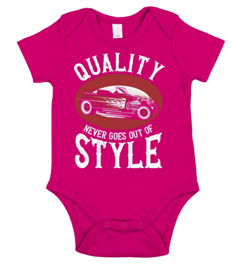 Quality Hot Rod Classic Car Vintage Hotrod Short Sleeve Baby One-Piece