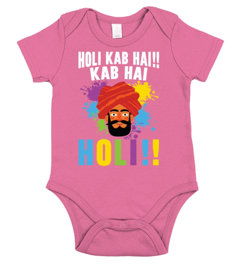 Radha Krishna Hinduism Hindu Holi Festival Short Sleeve Baby One-Piece