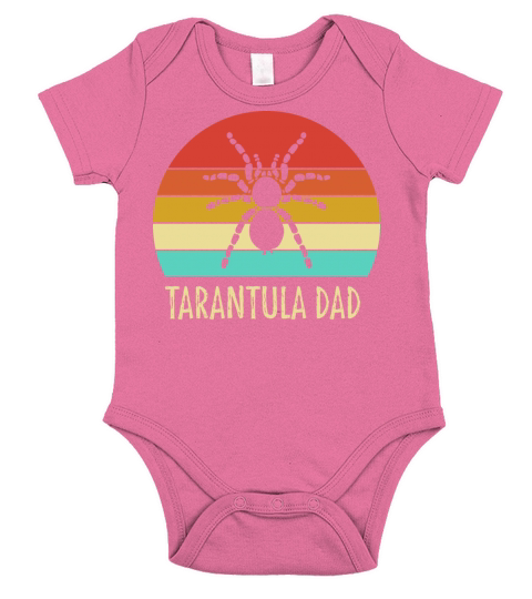 Retro Tarantula Vintage Tarantula Dad Short Sleeve Baby One-Piece