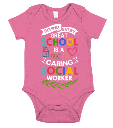 School Social Worker Quotes Appreciation Office Short Sleeve Baby One-Piece