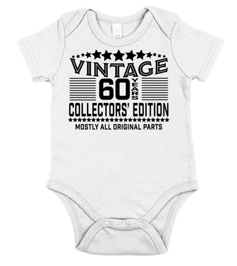 Vintage 60th Birthday Short Sleeve Baby One-Piece