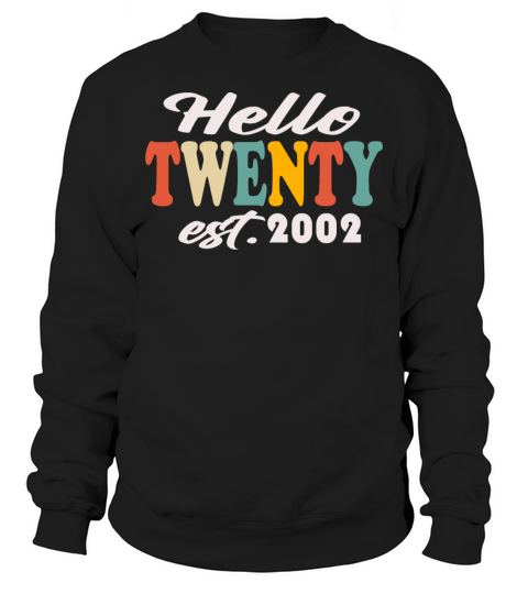 2002 Vintage Born Retro Birthday Gift Sweatshirt Unisex