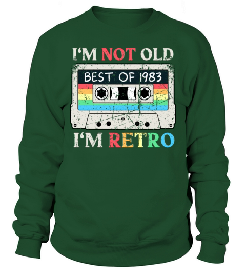 40 Years Vintage 1983 Retro 40th Birthday Sweatshirt Unisex