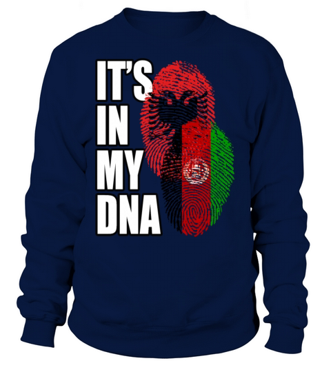 Albanian And Afghanistan Mix Heritage DNA Flag Sweatshirt Unisex