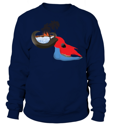 buffalo skull colorful Sweatshirt Unisex