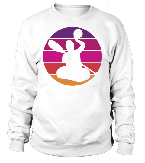 Canoe Polo - Retro - Vintage - Sunset Sweatshirt Unisex