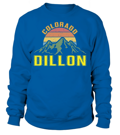 Colorado Dillon Vintage Mountains Hiking Wildlife Sweatshirt Unisex