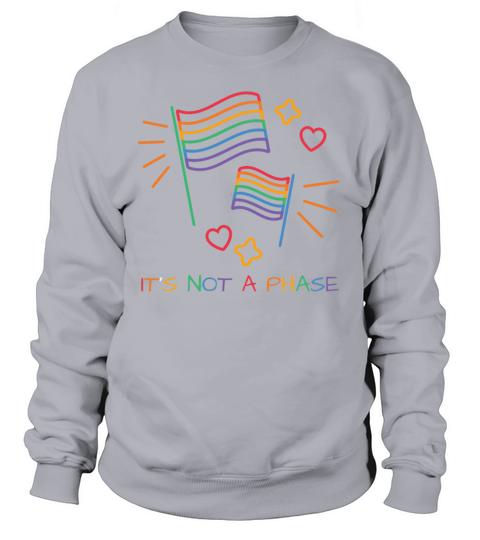 Its Not A Phase LGBT Gay Pride Month Colors Rainb Sweatshirt Unisex