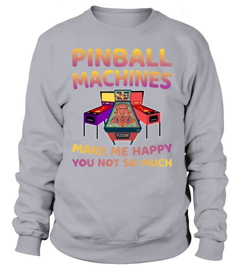 Pinball Arcade Lifestyle Vintage Retro Game Lovers Sweatshirt Unisex
