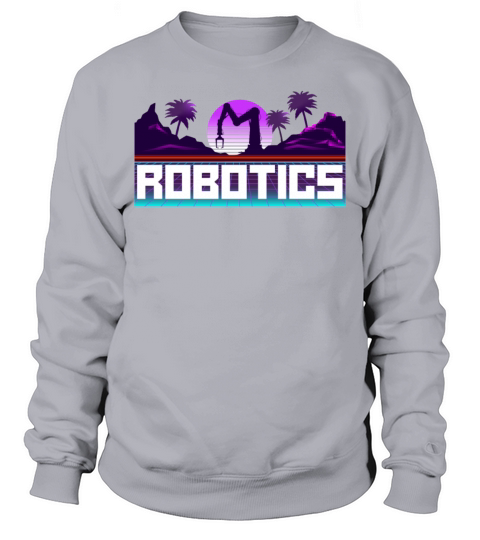 Robot Robotics Engineer Retro Sweatshirt Unisex