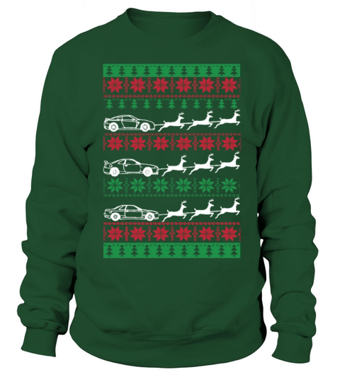 Merry Christmas Ugly Christmas Car Reindeer Sleigh Sweatshirt Unisex