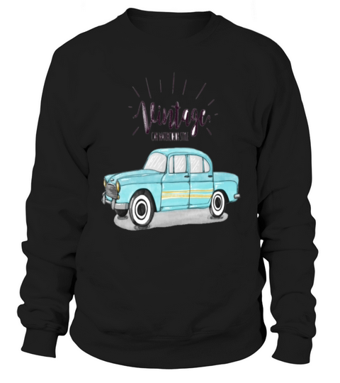 vintage car illustration Sweatshirt Unisex