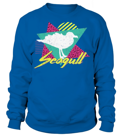 Vintage Retro 80S Or 90S Seagull Sweatshirt Unisex