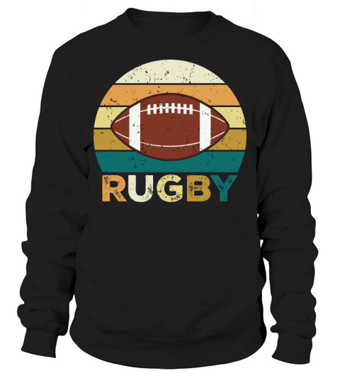 Vintage Retro Rugby Player And Coach Sweatshirt Unisex