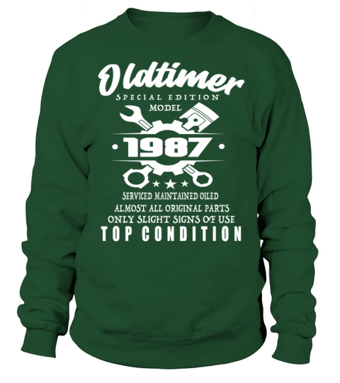 Vintage Special Edition Model 1987 Birthday Sweatshirt Unisex