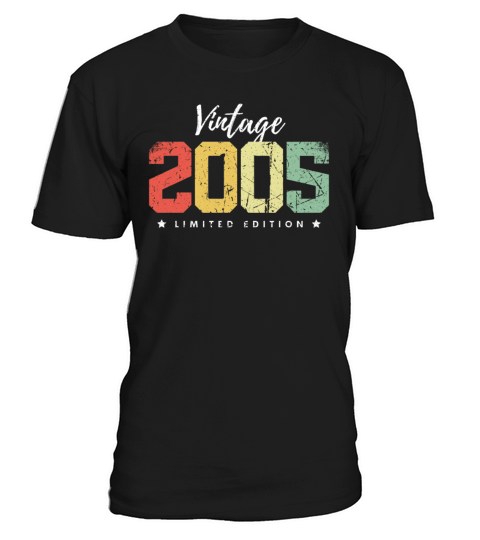 18 Years Vintage 2005 Retro 18th Birthday T-Shirt Unisex