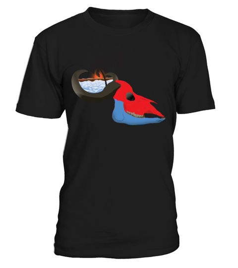 buffalo skull colorful T-Shirt Unisex