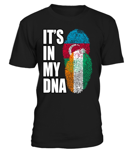 Ivorian And Azerbaijani Mix Heritage DNA Flag T-Shirt Unisex