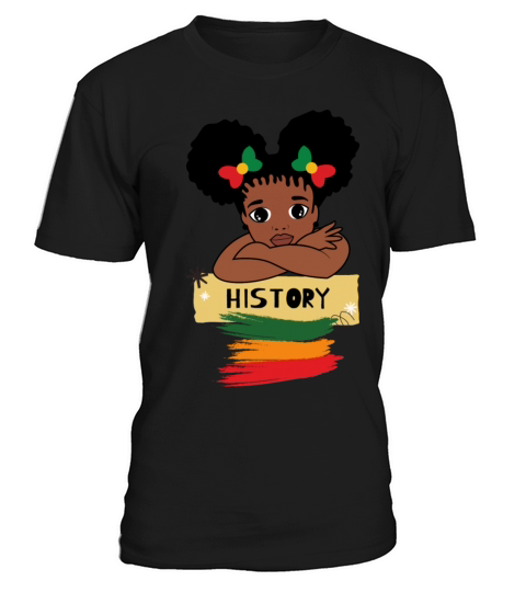 Retro vintage Black History month cute girl T-Shirt Unisex
