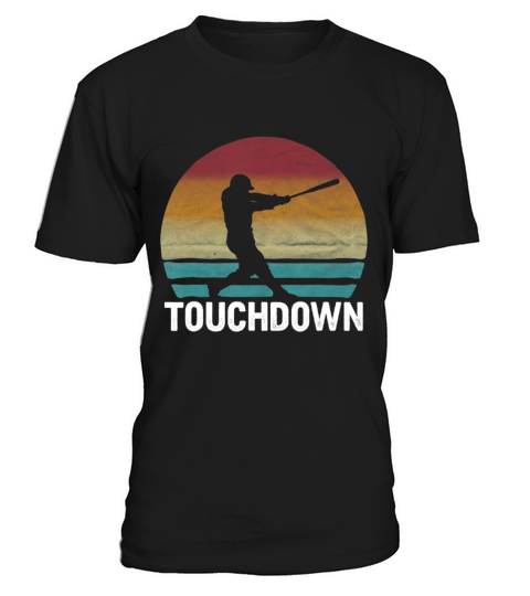 Touchdown Baseball Player funny retro vintage T-Shirt Unisex