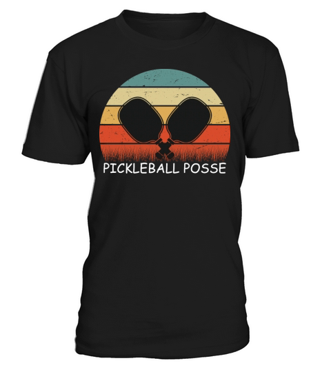 Vintage Pickleball Posse Funny Pickleball T-Shirt Unisex