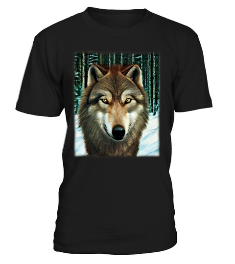 Wolf artwork design predator face imprint T-Shirt Unisex