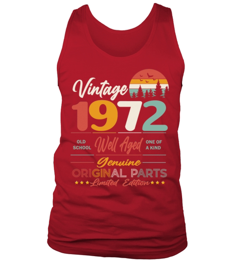 1972 Original vintage vintage retro birthday Tank Top Unisex