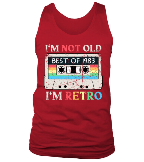 40 Years Vintage 1983 Retro 40th Birthday Tank Top Unisex