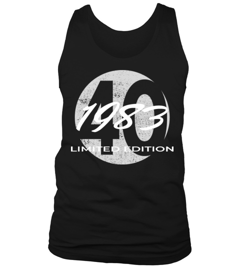 40th birthday men women 40 years 1983 vintage Tank Top Unisex