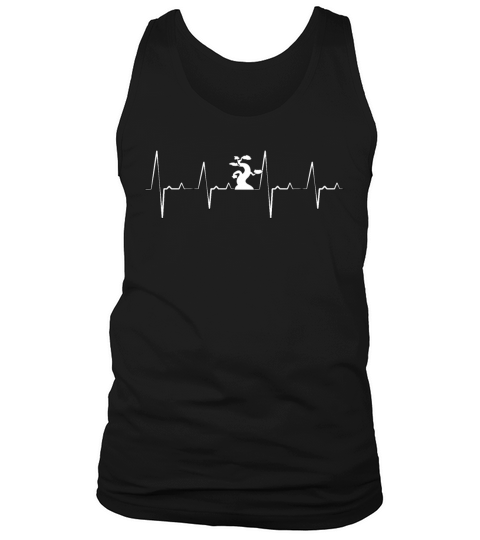 Bonsai Tree Heartbeat Miniature Tree zen culture Tank Top Unisex