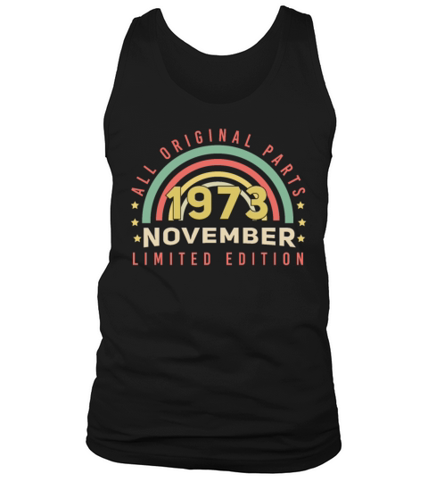 Born November 1973 Vintage Tank Top Unisex