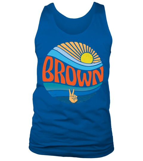 Brown Shirt Vintage Sunset Brown Groovy Tie Dye Tank Top Unisex