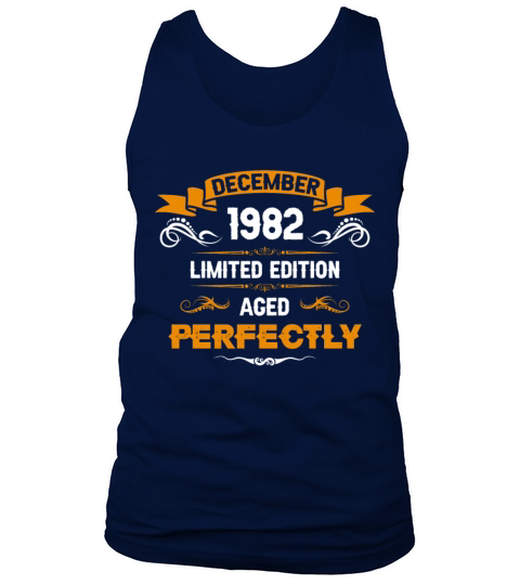 December 1982 Vintage Birthday Present Tank Top Unisex