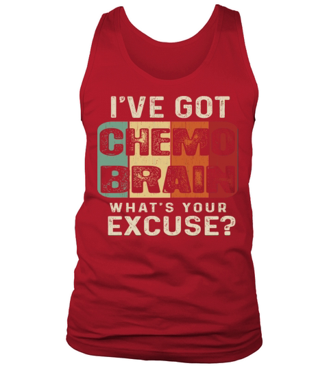 Gray Ribbon Vintage Chemo Brain Cancer Awareness Tank Top Unisex