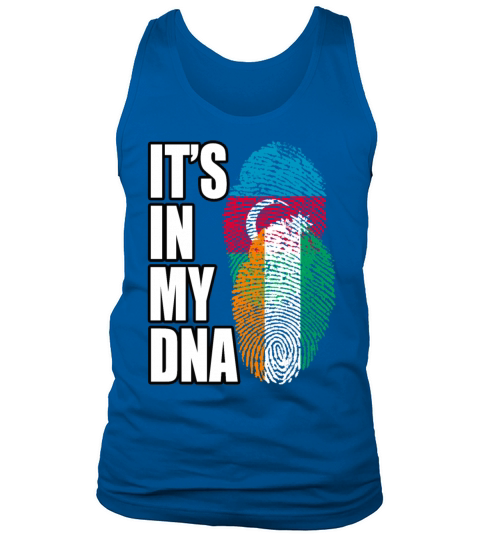 Ivorian And Azerbaijani Mix Heritage DNA Flag Tank Top Unisex