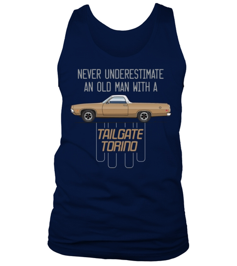 Never Underestimate an Old Man Tan Tank Top Unisex
