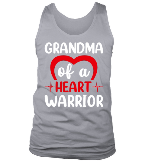 Proud Grandma of a Heart Warrior CHD Awareness Tank Top Unisex