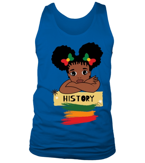 Retro vintage Black History month cute girl Tank Top Unisex